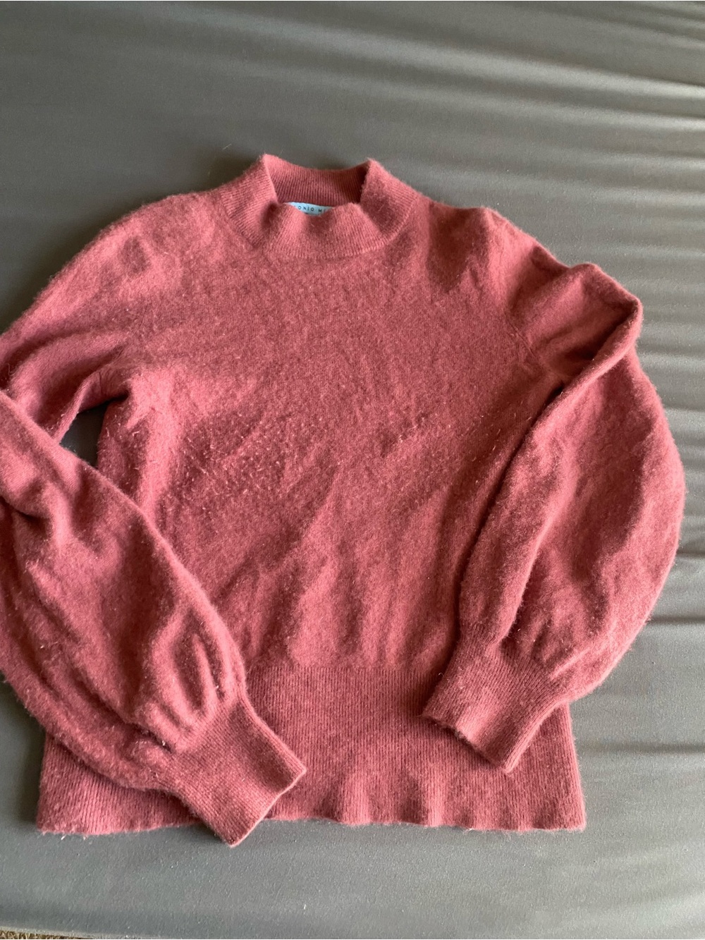 ANTONIO MELANI Rose Pink Mock Neck Sweater